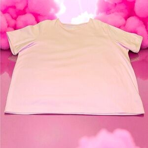 Ultra Softs Light Pink Cotton Blend‎ T-Shirt size 3X 
EUC